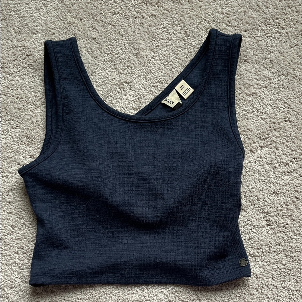 Roxy Navy Blue Crop Top